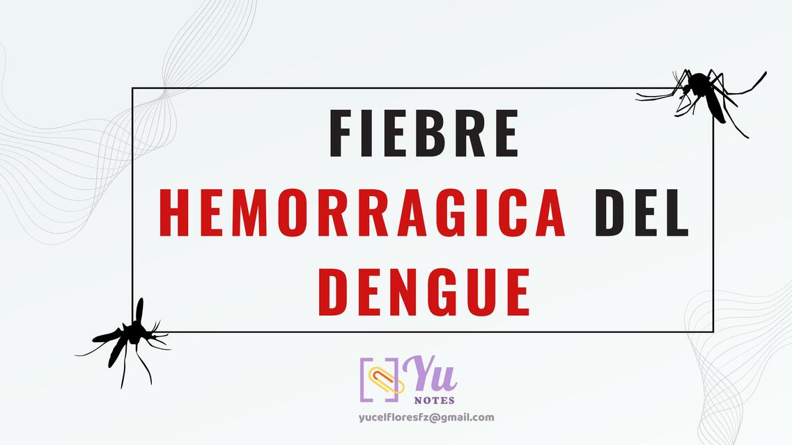 Fiebre Hemorrágica del Dengue