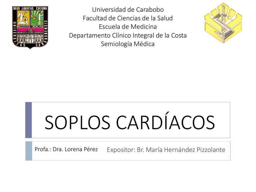 Soplos cardiacos 