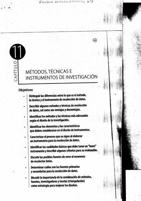 Métodos de Investigación 