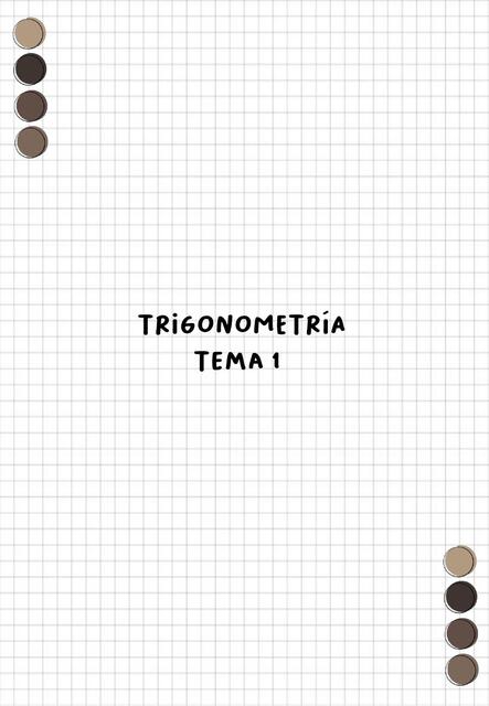 TRIGONOMETRÍA TEMA 1