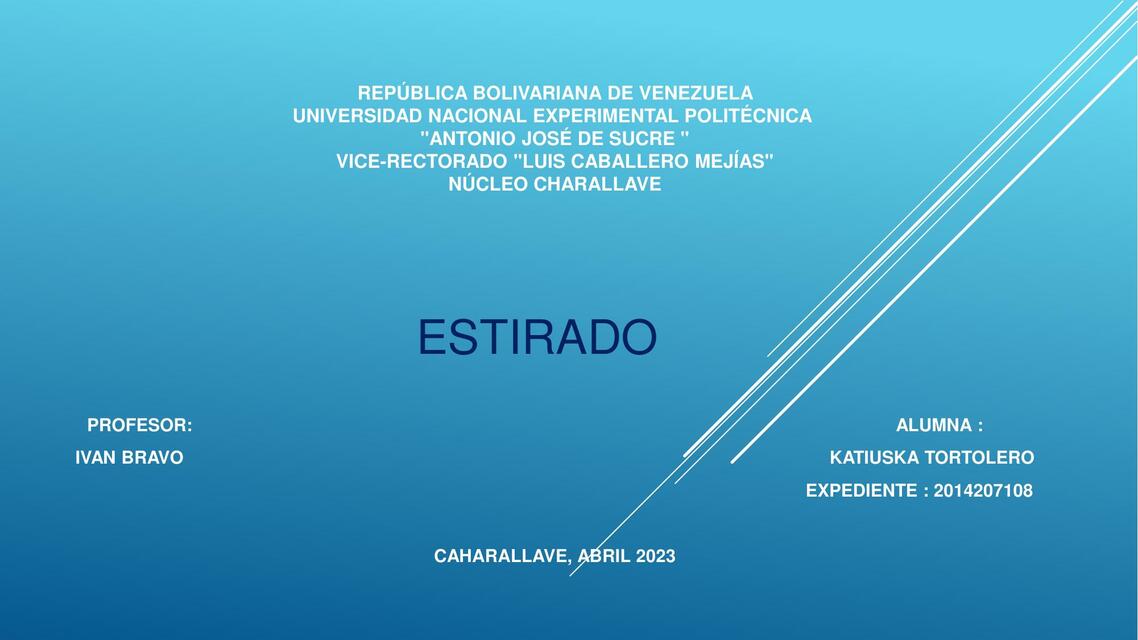 Estirado 