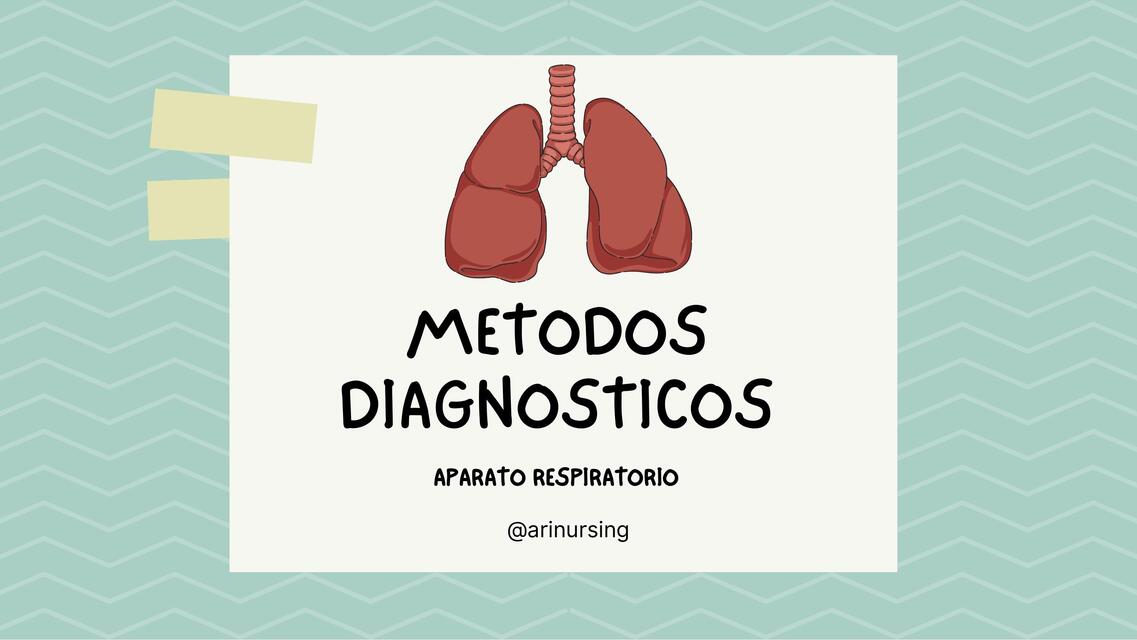 Métodos diagnósticos 