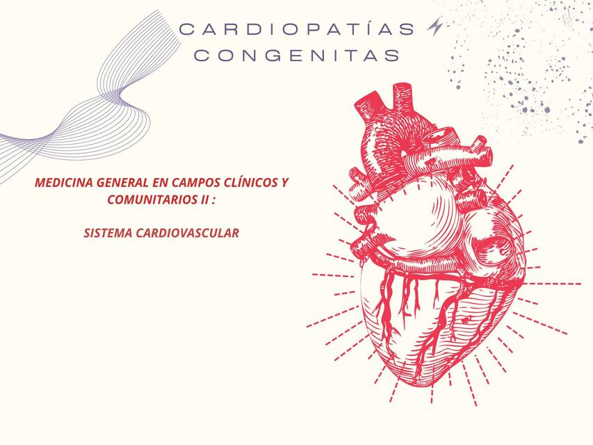 Cardiopatías congenitas