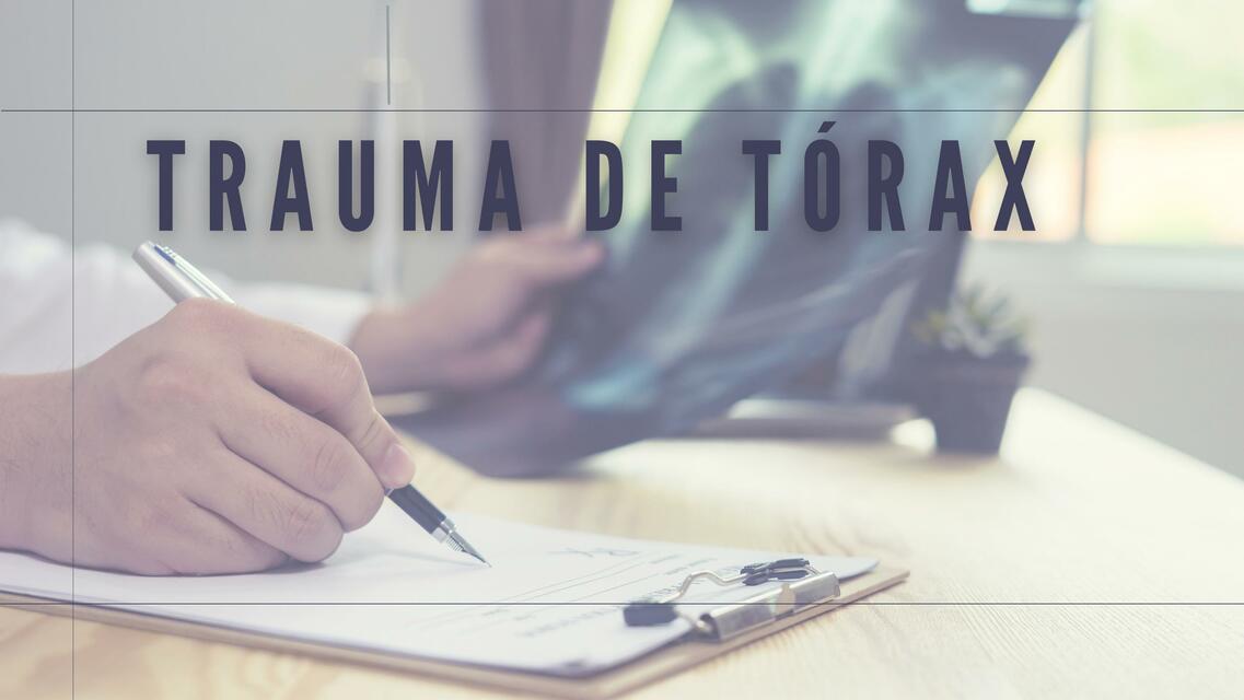 Traumatismo de tórax