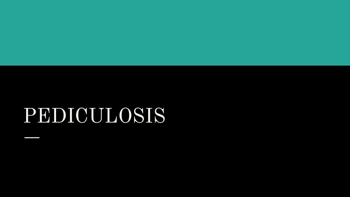 Pediculosis