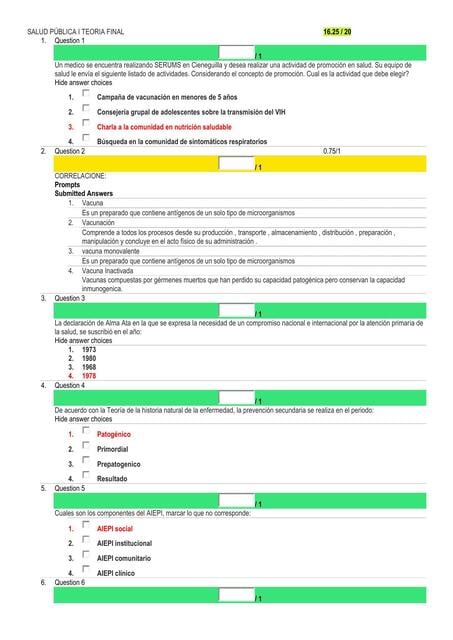 Flashcards de SALUD PÚBLICA I TEORIA FINAL | Por Mishelle Chavez | uDocz