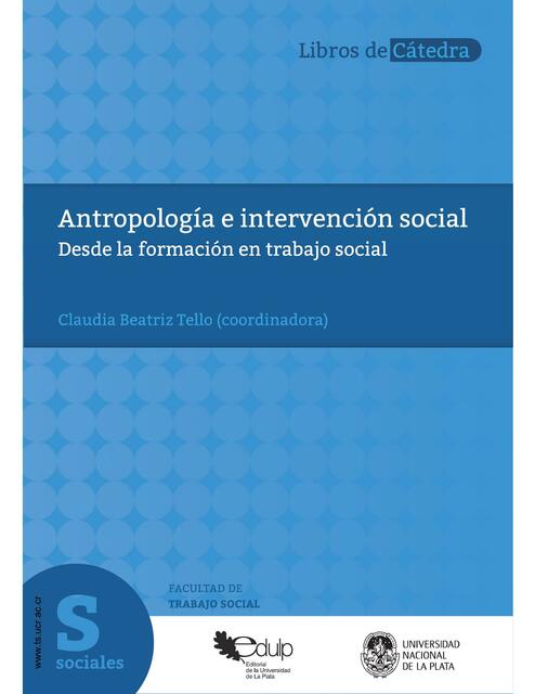 Antropología e intervención social