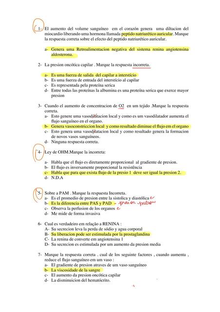 Prova Fisiologia