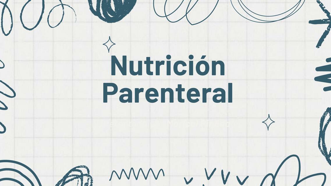 Nutrición Parenteral