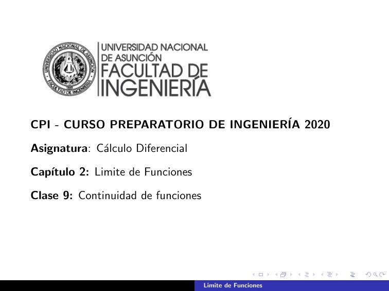 Continuidad de funciones