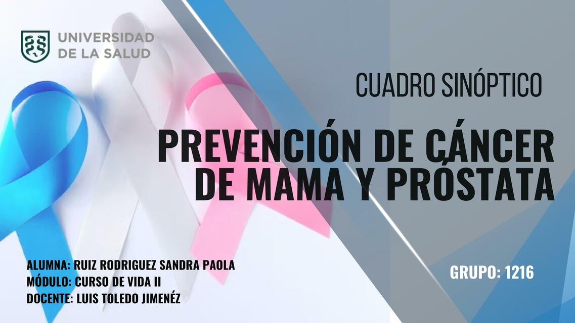 Prevención de Cáncer de Mama y Próstata