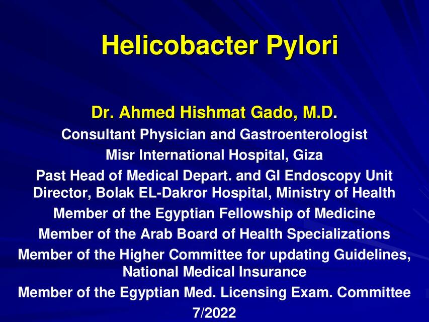 Helicobacter pylori