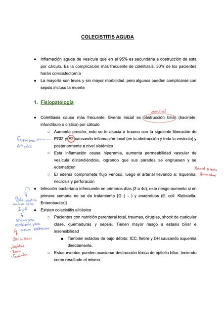 Colecistitis Aguda