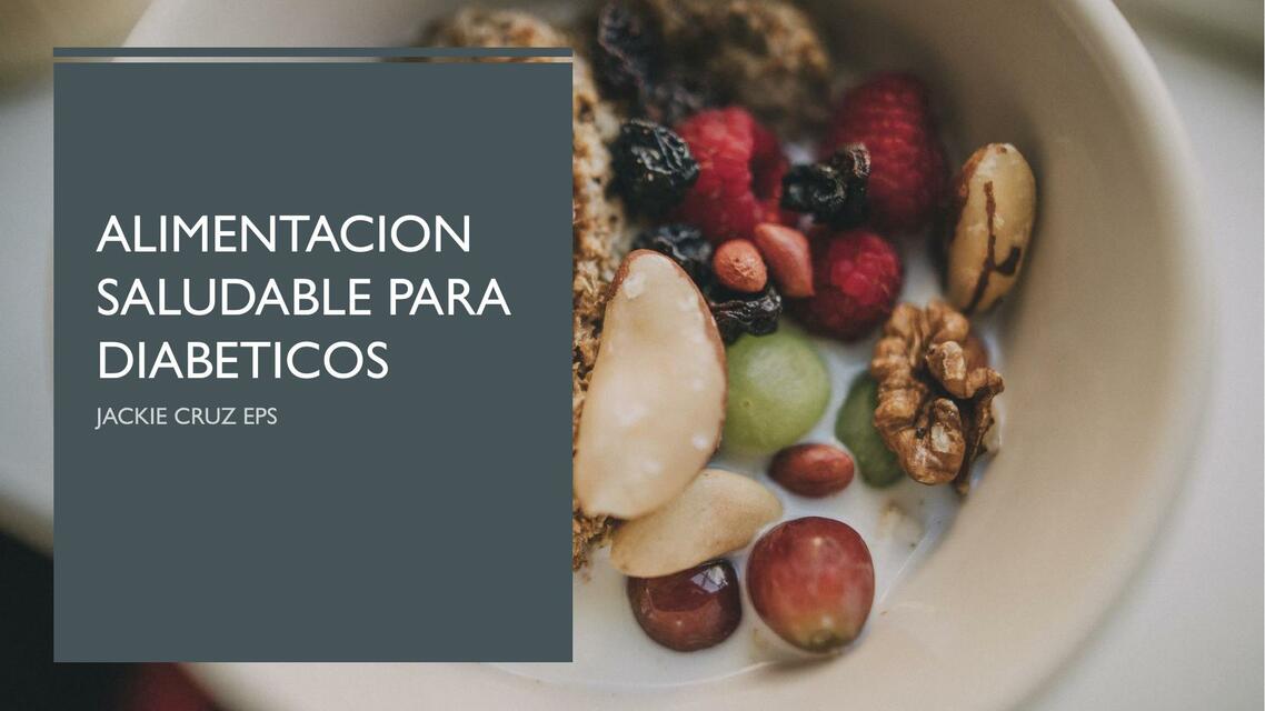 Alimentación saludable para Diabéticos