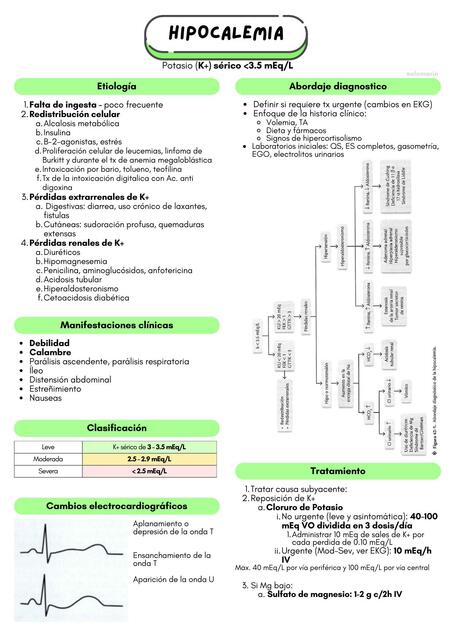 POTASIO Trastornos electroliticos