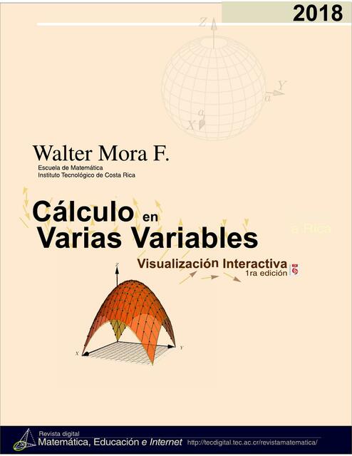 Calculo multivariable-Walter Mora