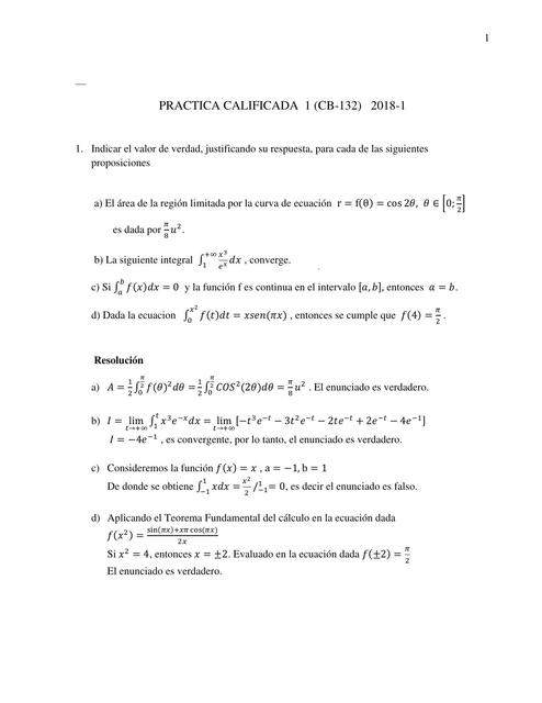 Practica calificada Calculo multivariable