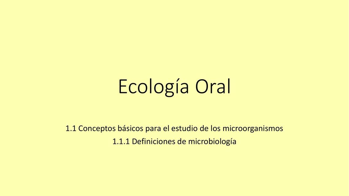 Ecología