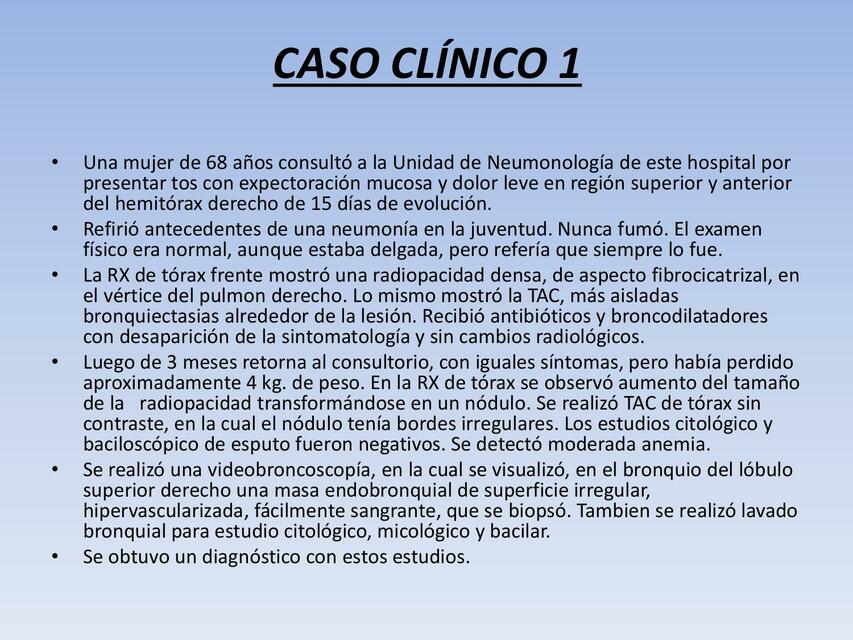 Caso Clínico 1 