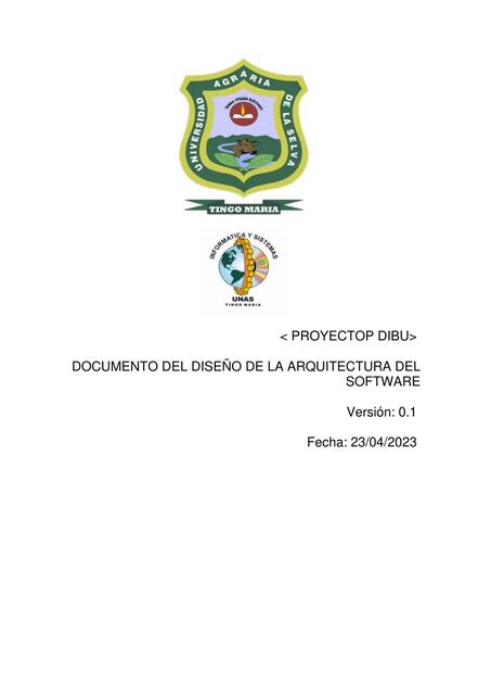 Documento del Diseño de la Arquitectura del Software