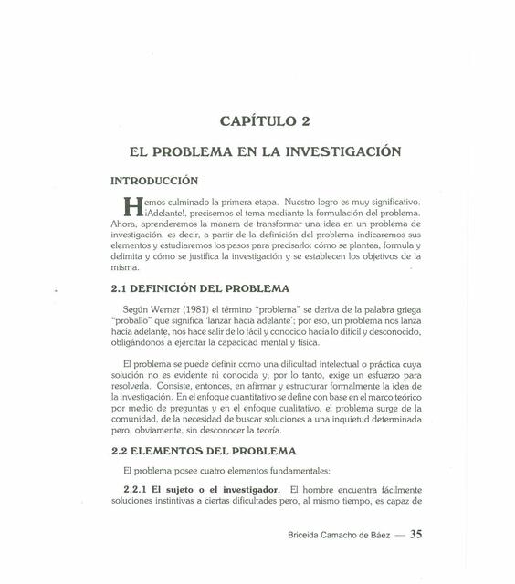 El Problema de la Investigación