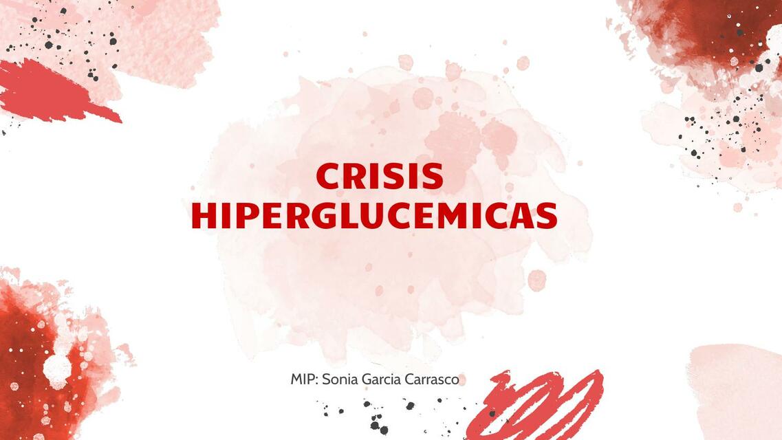 Crisis hiperglucemias 