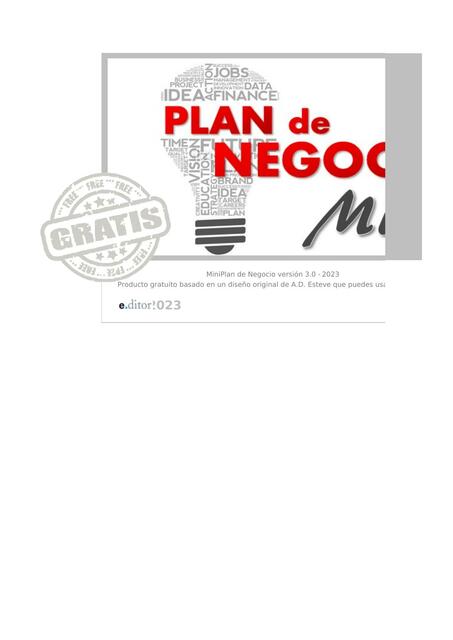 Plantilla MiniPlan de Negocio