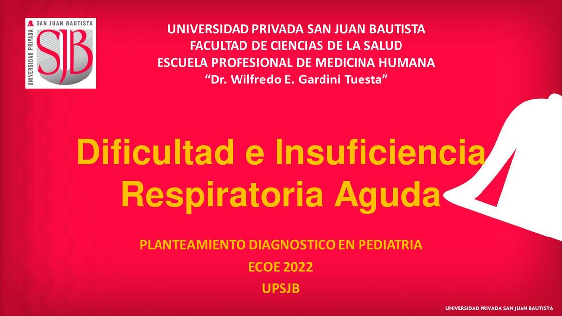 Dificultad e insuficiencia respiratoria aguda 