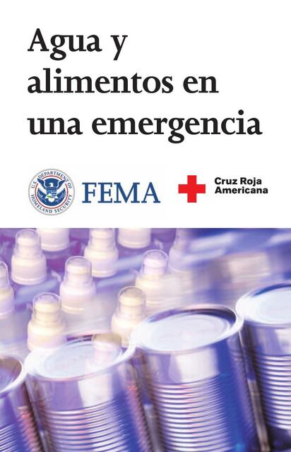 Agua y Alimentos en una Emergencia 