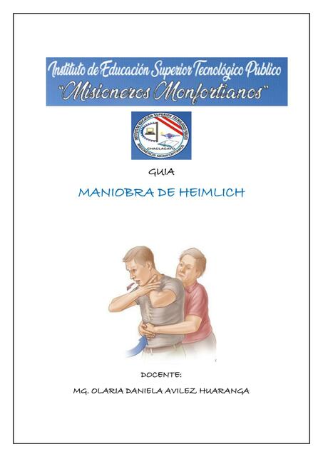 Guía Maniobra de Heimlich 