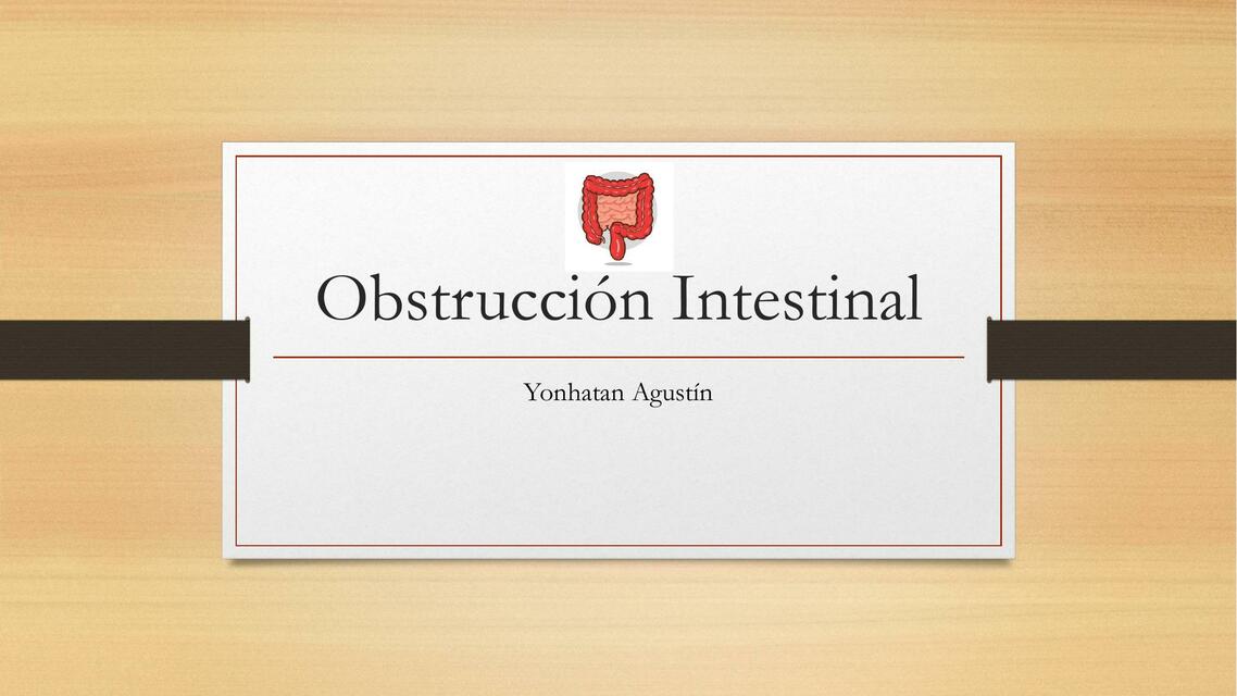 Obstrucción Intestinal