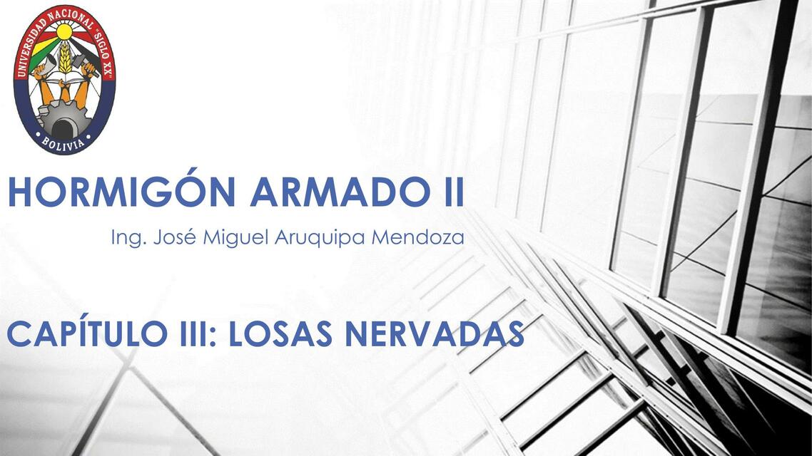 Capitulo III HORMIGÓN ARMADO II