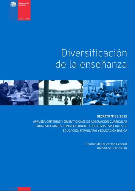 Aprueba criterios y orientaciones de adecuación curricular para estudiantes 