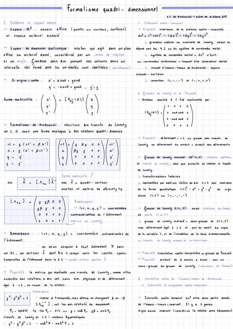 Formalismo 3+1 cuadridimensional - relatividad general