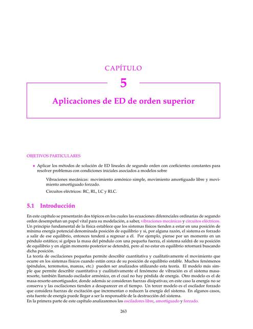 Aplicaciones de ED de orden superior 