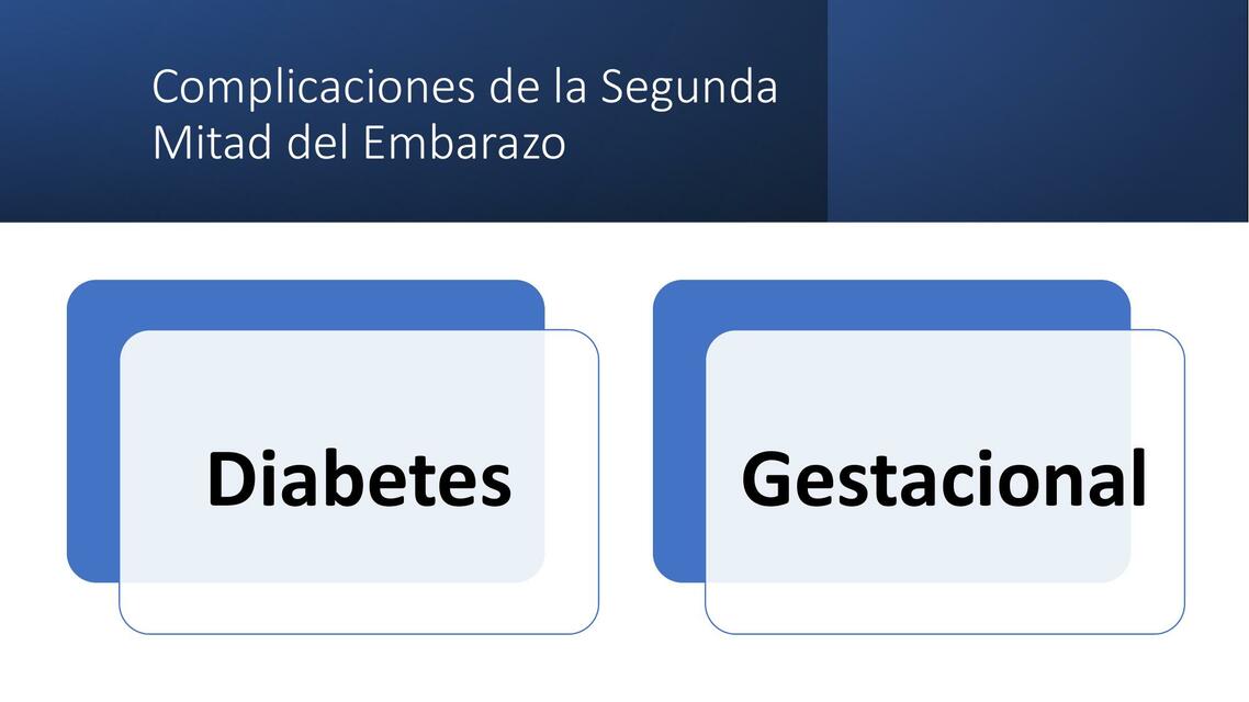 Diabetes gestacional