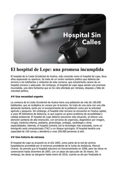 El Hospital de Lepe