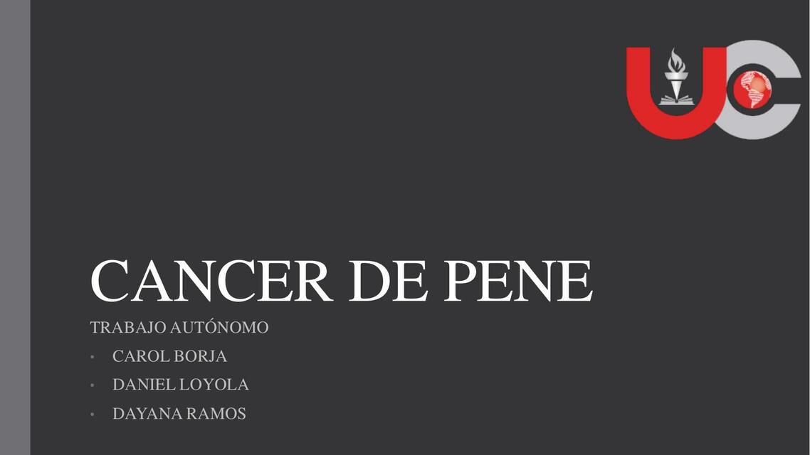 Cáncer de pene 