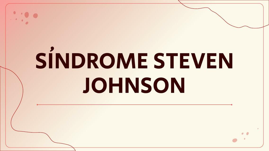 Síndrome Steven Johnson Liquidoh Udocz