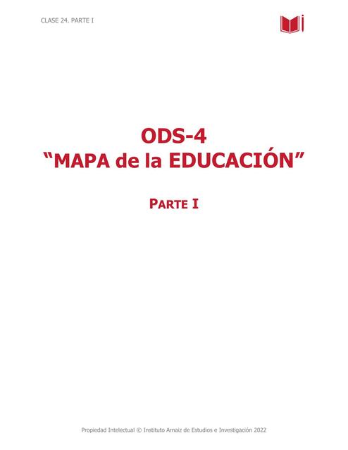 ODS 4 Mapa de la Educación