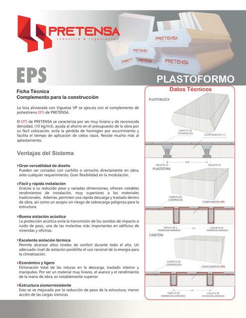 Ficha Técnica Complemento para la Construcción 