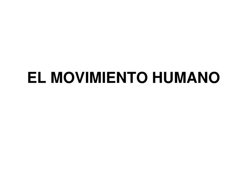 Plano y eje del cuerpo humano. El movimiento humano