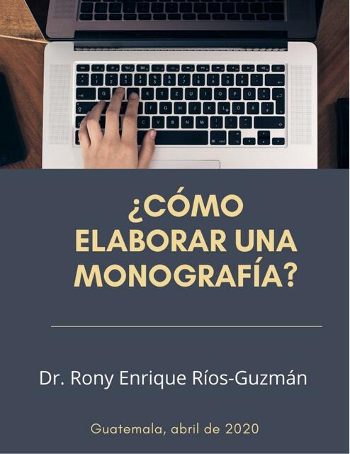 Cómo elaborar una monografía