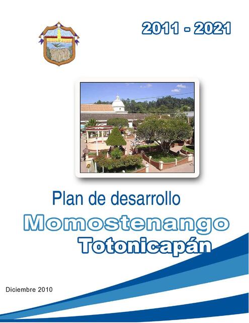 Plan de Desarrollo Municipal y Ordenamiento Territorial 