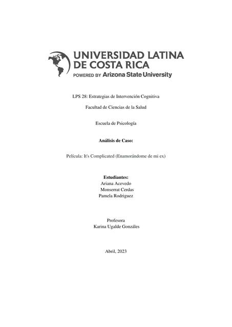 LPS 28: Estrategias de Intervención Cognitiva 