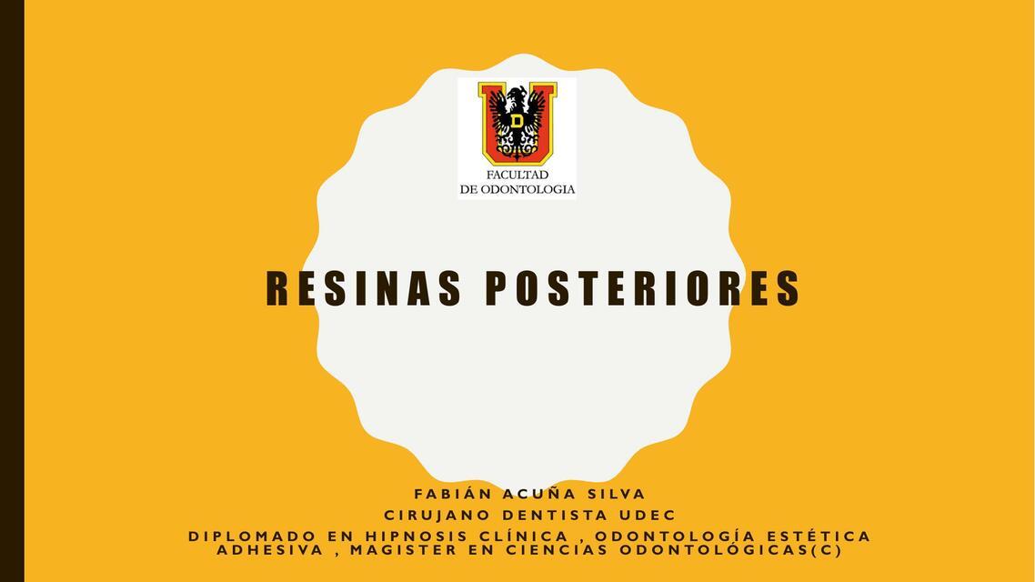 Resinas Posteriores