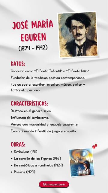 Biografía José María Eguren | Otra Cuenta Universitaria | uDocz
