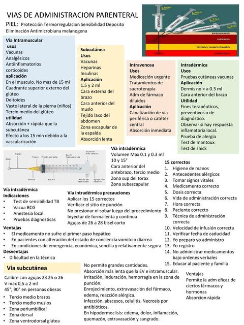 Vías de Administración Parenteral 