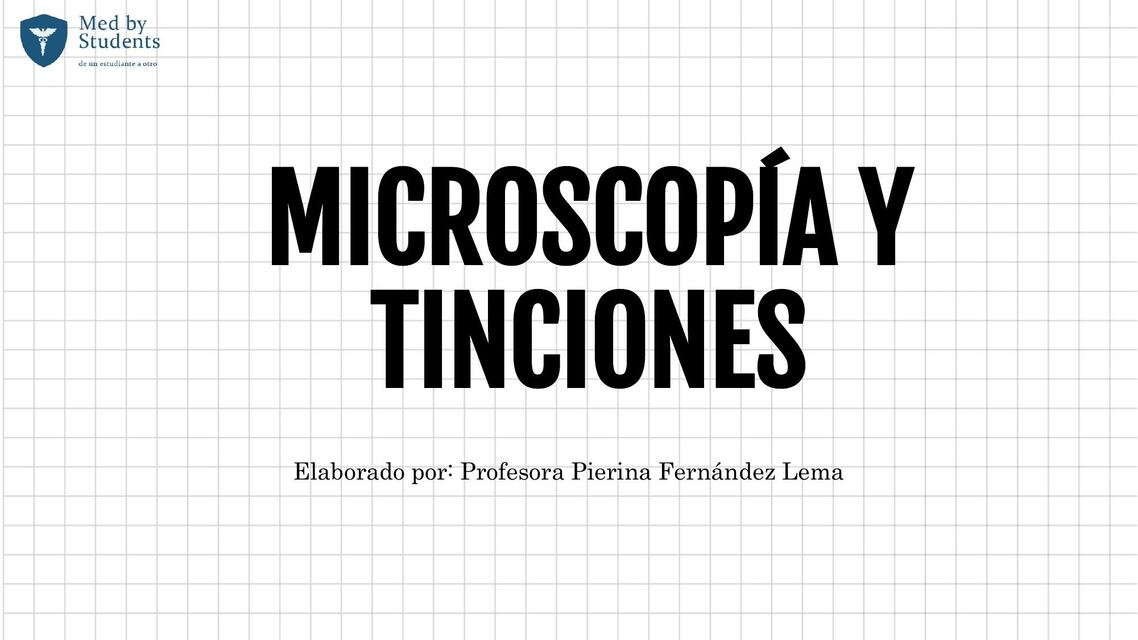 Microscopia y Tinciones 