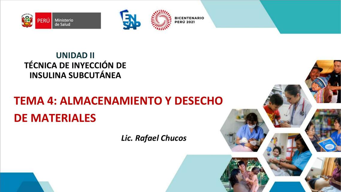 Almacenamiento y Desecho de Materiales